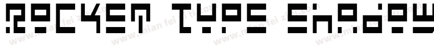 Rocket Type Shadow Italic字体转换